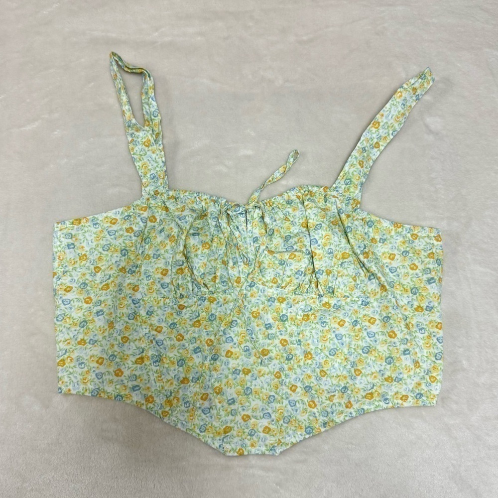 Wishing for Summer Floral Milkmaid Corset Top